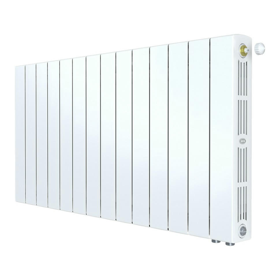 Радиатор биметаллический RIFAR SUPReMO VENTIL 500 14 секций, нижнее правое подключение (белый RAL 9016)