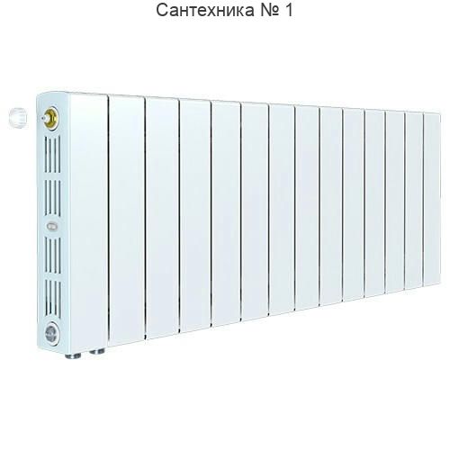 Радиатор биметаллический RIFAR SUPReMO VENTIL 350 14 секций, нижнее левое подключение (белый RAL 9016)