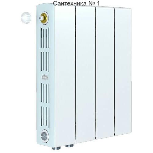 Радиатор биметаллический RIFAR SUPReMO VENTIL 350 4 секции, нижнее левое подключение (белый RAL 9016)