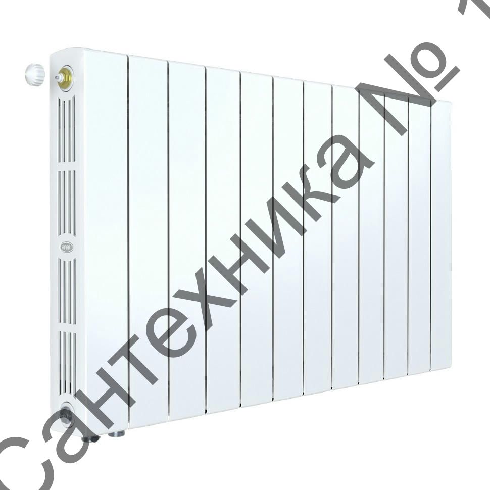 Радиатор биметаллический RIFAR SUPReMO VENTIL 500 14 секций, нижнее левое подключение (белый RAL 9016)