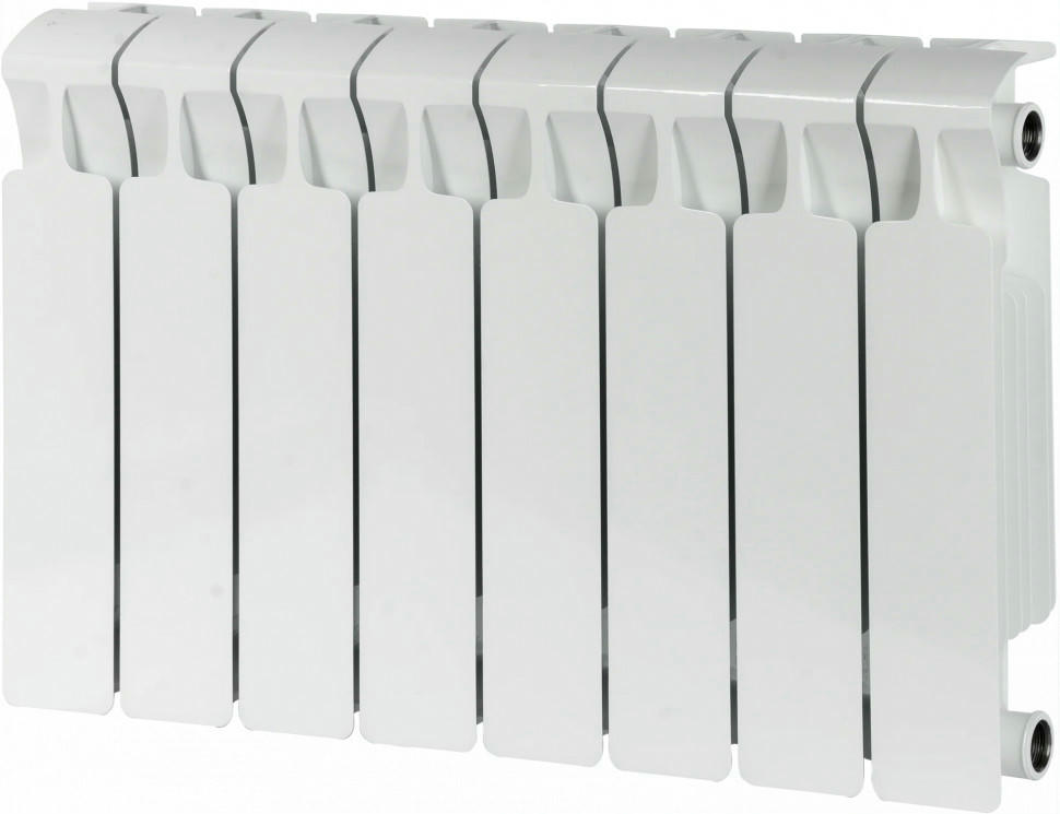 Радиатор биметаллический RIFAR MONOLIT 350 8 секций, боковое подключение (белый RAL 9016)