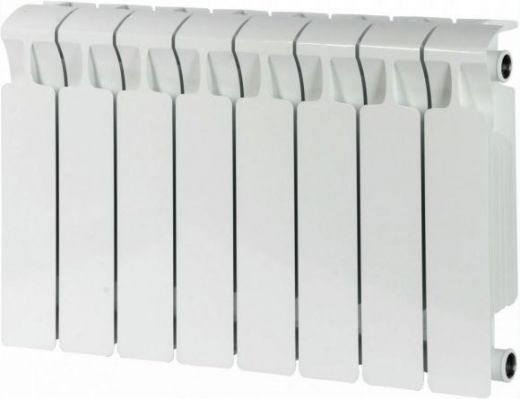 Радиатор биметаллический RIFAR MONOLIT 350 8 секций, боковое подключение (белый RAL 9016)