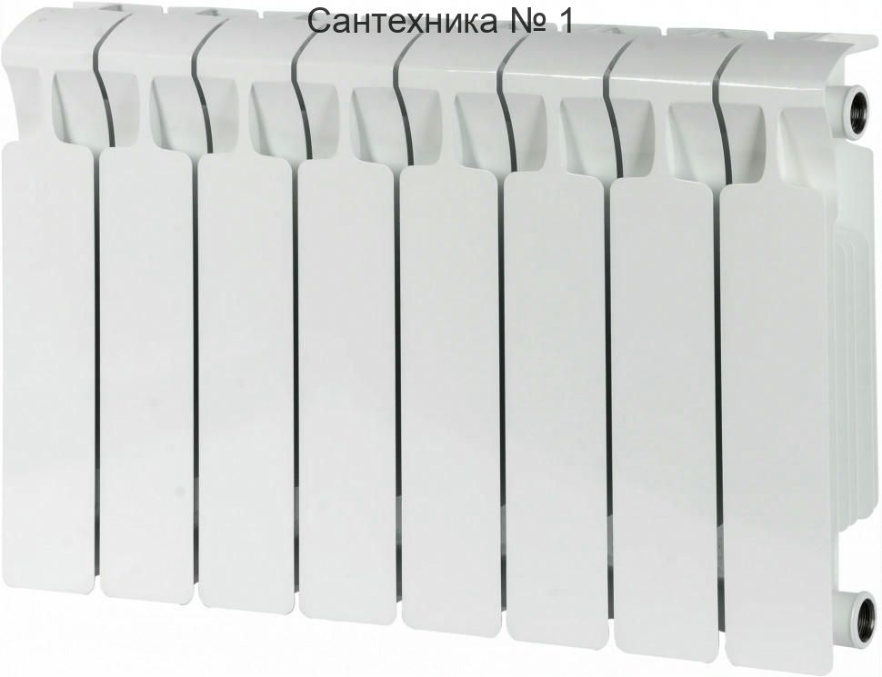 Радиатор биметаллический RIFAR MONOLIT 350 8 секций, боковое подключение (белый RAL 9016)