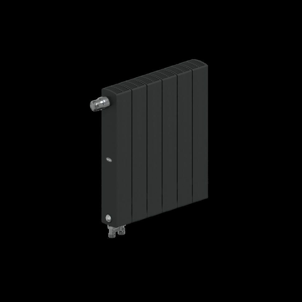 Радиатор биметаллический RIFAR SUPReMO VENTIL 500 6 секций, нижнее левое подключение (антрацит)
