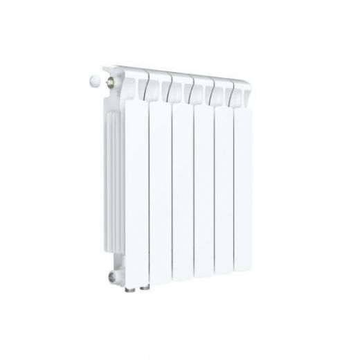 Радиатор биметаллический RIFAR MONOLIT VENTIL 500 6 секций, нижнее левое подключение (белый RAL 9016)