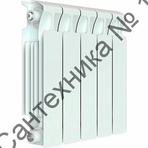 Радиатор биметаллический RIFAR MONOLIT 350 5 секций, боковое подключение (белый RAL 9016)