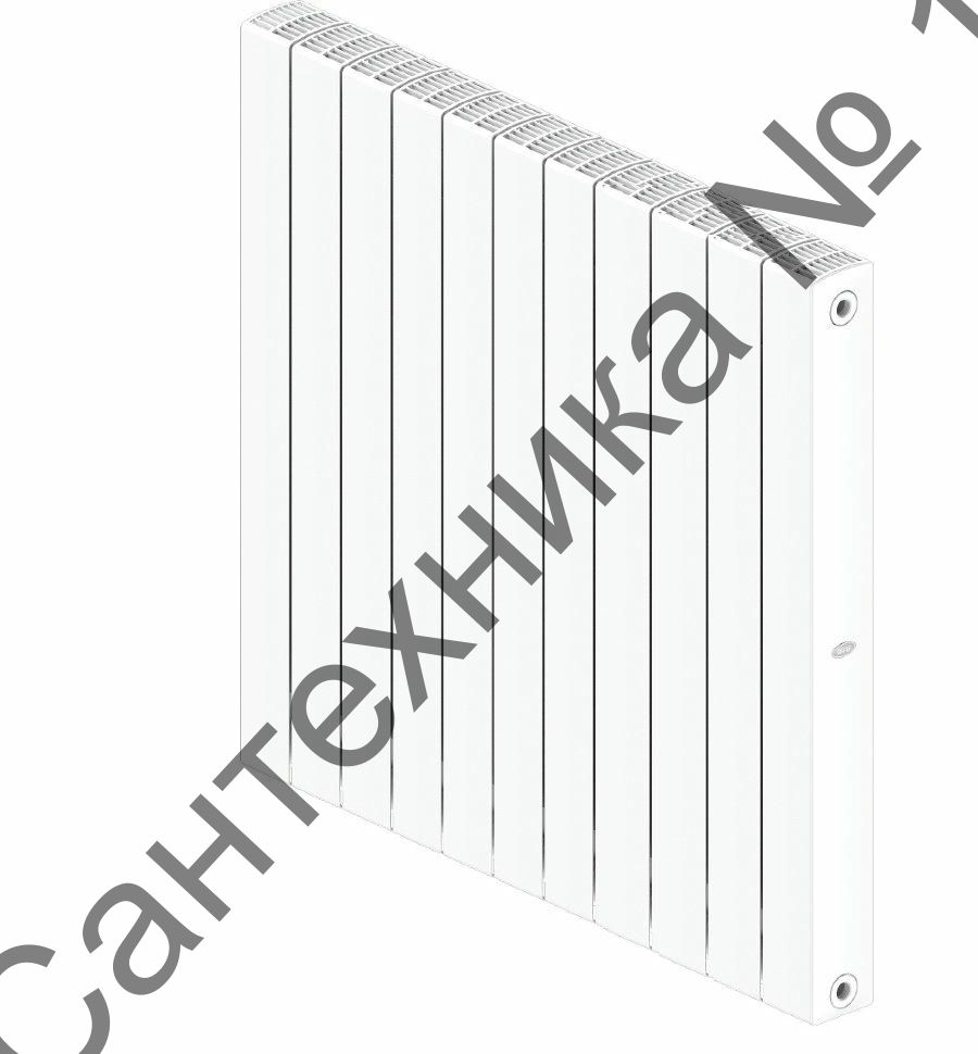 Радиатор биметаллический RIFAR SUPReMO 800 11 секций, боковое подключение (белый RAL 9016)