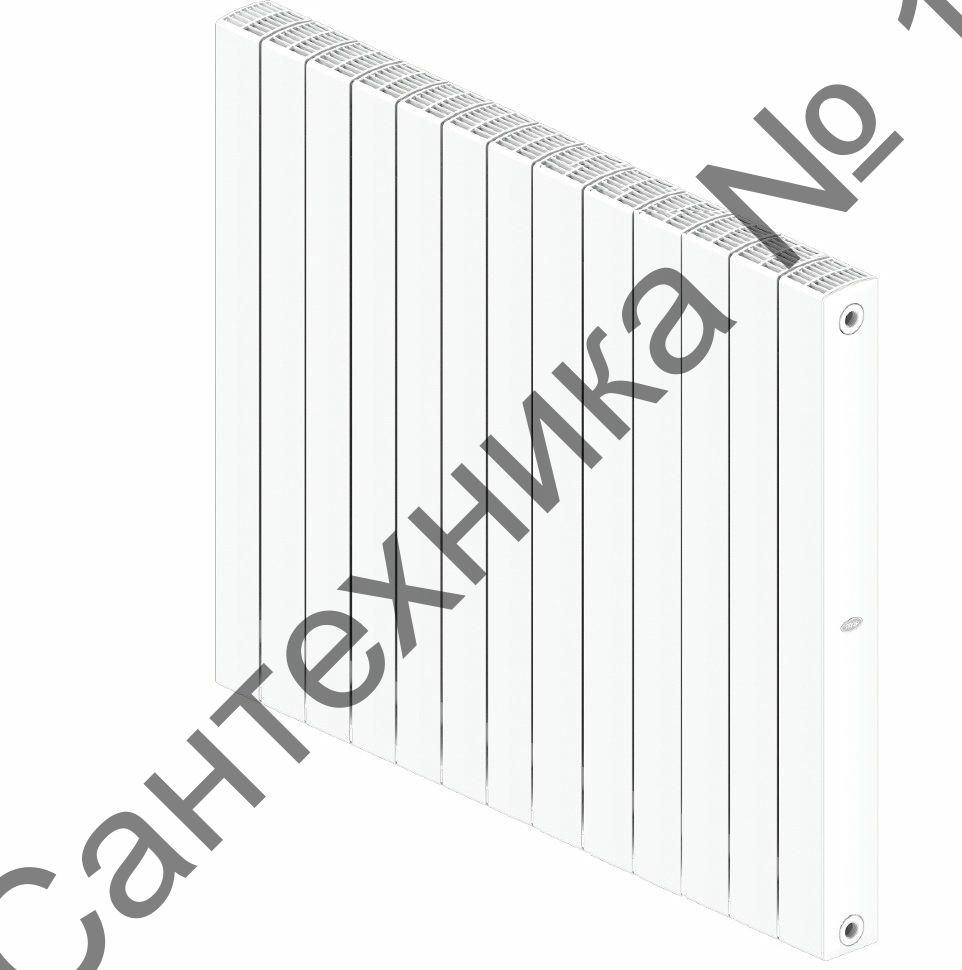 Радиатор биметаллический RIFAR SUPReMO 800 13 секций, боковое подключение (белый RAL 9016)