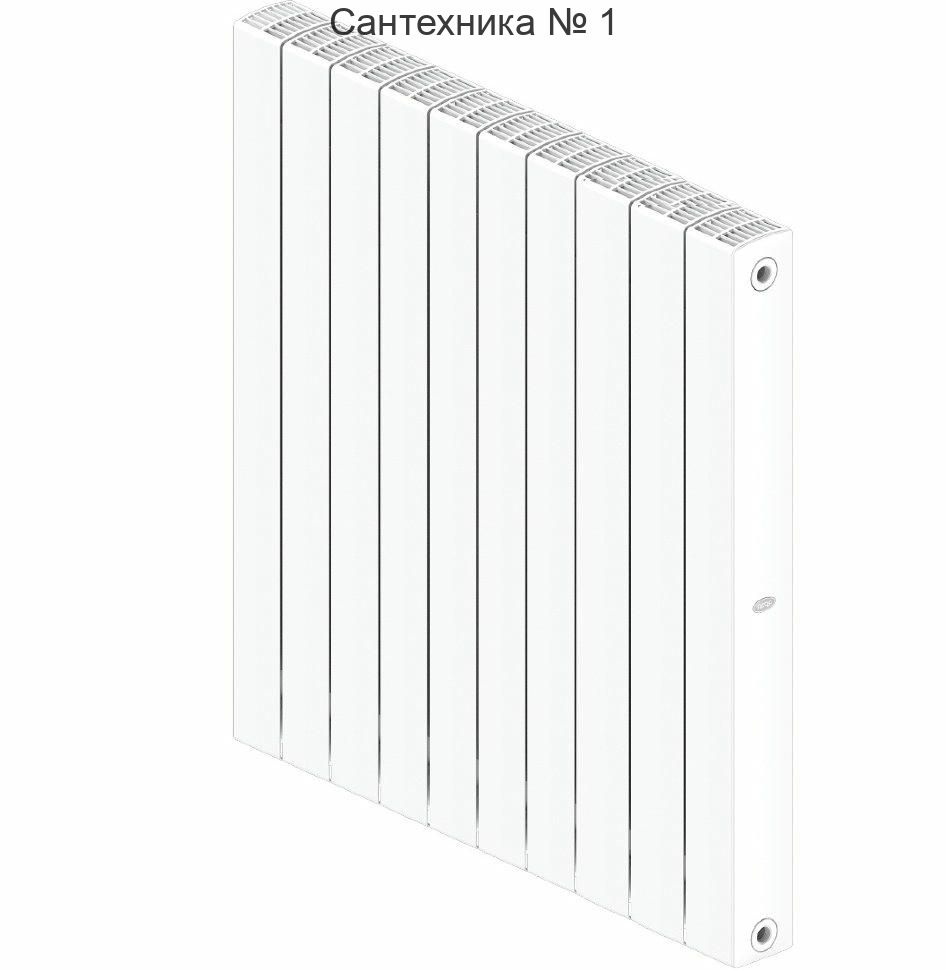 Радиатор биметаллический RIFAR SUPReMO 800 10 секций, боковое подключение (белый RAL 9016)