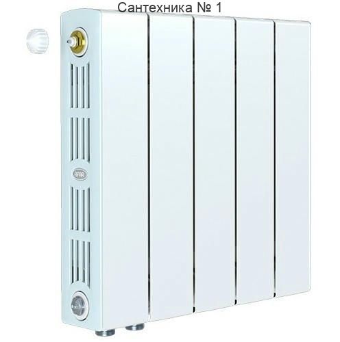 Радиатор биметаллический RIFAR SUPReMO VENTIL 350 5 секций, нижнее левое подключение (белый RAL 9016)