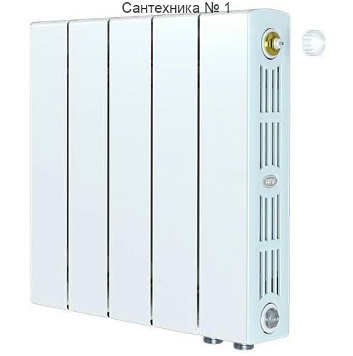 Радиатор биметаллический RIFAR SUPReMO VENTIL 350 5 секций, нижнее правое подключение (белый RAL 9016)