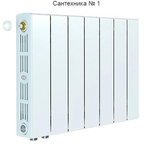 Радиатор биметаллический RIFAR SUPReMO VENTIL 350 7 секций, нижнее левое подключение (белый RAL 9016)