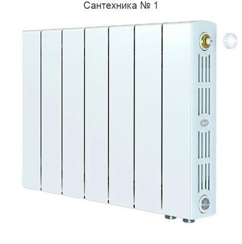 Радиатор биметаллический RIFAR SUPReMO VENTIL 350 7 секций, нижнее правое подключение (белый RAL 9016)