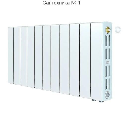 Радиатор биметаллический RIFAR SUPReMO VENTIL 350 11 секций, нижнее правое подключение (белый RAL 9016)