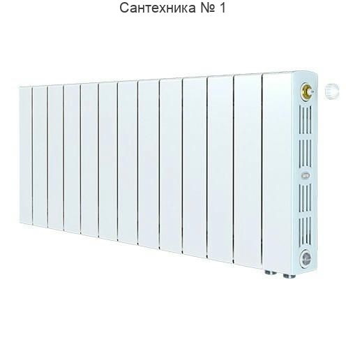 Радиатор биметаллический RIFAR SUPReMO VENTIL 350 13 секций, нижнее правое подключение (белый RAL 9016)