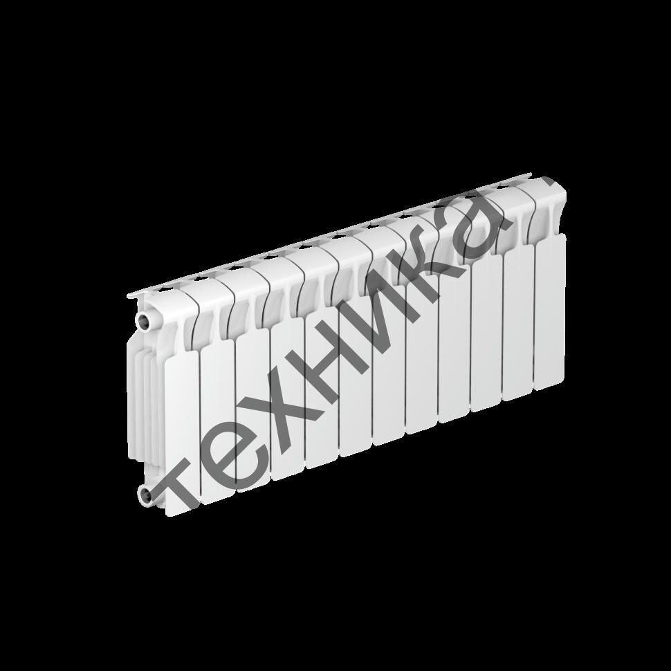 Радиатор биметаллический RIFAR MONOLIT 300 12 секций, боковое подключение (белый RAL 9016)
