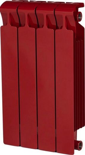 Радиатор биметаллический RIFAR MONOLIT 350 6 секций, боковое подключение (бордо)