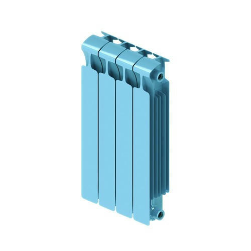 Радиатор биметаллический RIFAR MONOLIT 500 4 секции, боковое подключение (сапфир)