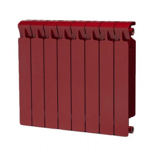 Радиатор биметаллический RIFAR MONOLIT 500 8 секций, боковое подключение (бордо)