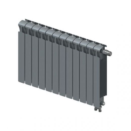 Радиатор биметаллический RIFAR MONOLIT VENTIL 500 14 секций, нижнее правое подключение (титан)
