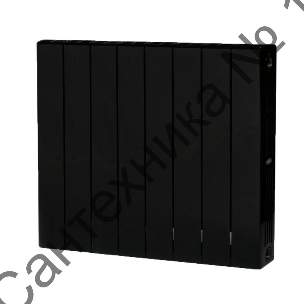 Радиатор биметаллический RIFAR SUPReMO 500 9 секций, боковое подключение (антрацит)