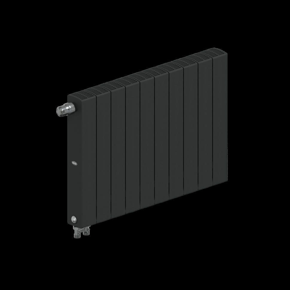 Радиатор биметаллический RIFAR SUPReMO VENTIL 500 10 секций, нижнее левое подключение (антрацит)