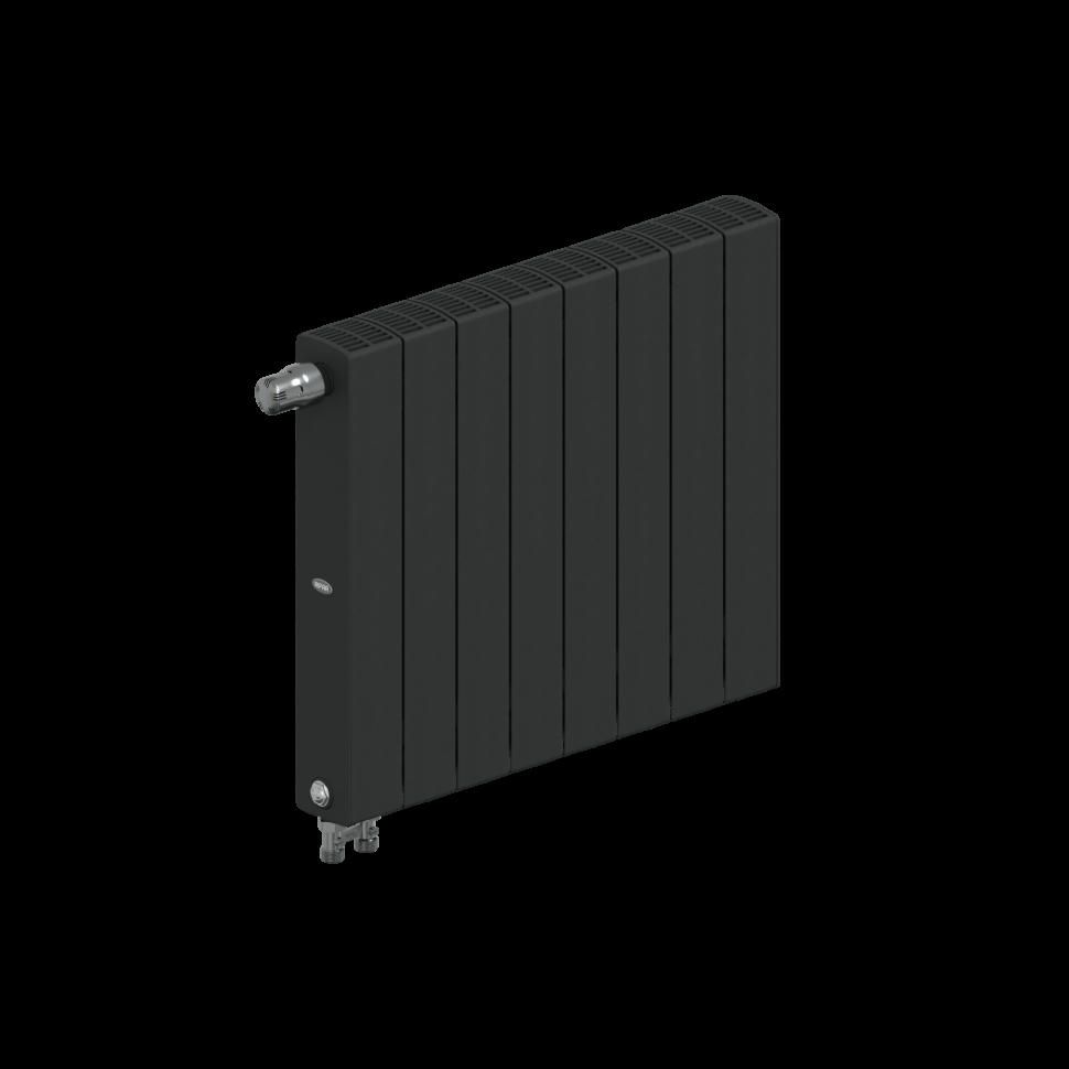 Радиатор биметаллический RIFAR SUPReMO VENTIL 500 9 секций, нижнее левое подключение (антрацит)