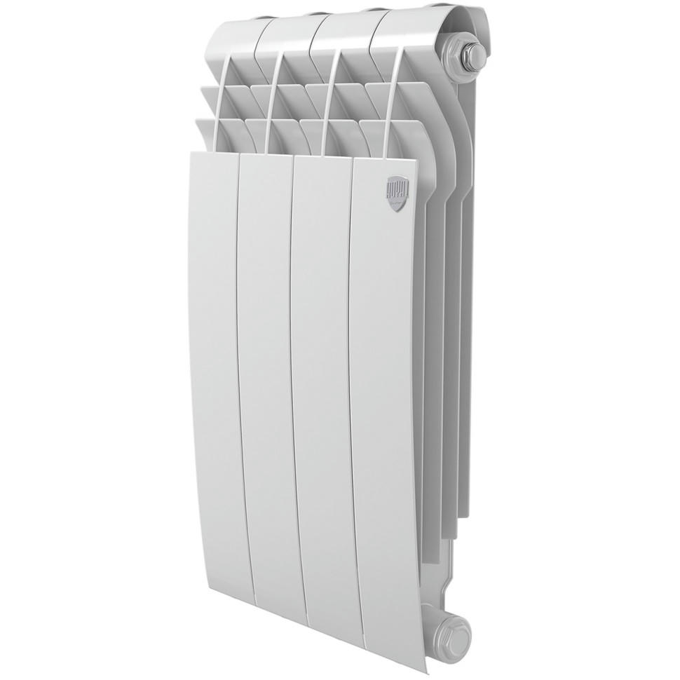 Радиатор биметаллический Royal Thermo BiLiner Bianco Traffico 500 4 секции, боковое подключение