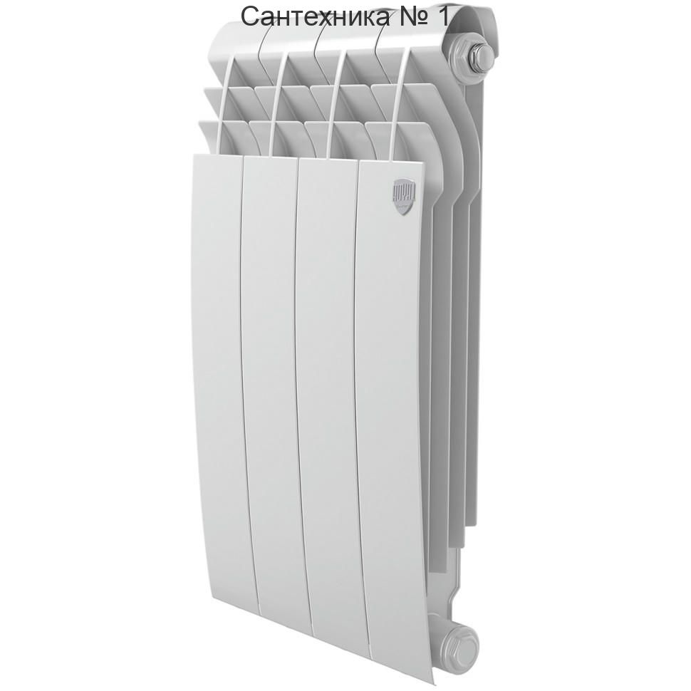 Радиатор биметаллический Royal Thermo BiLiner Bianco Traffico 500 4 секции, боковое подключение