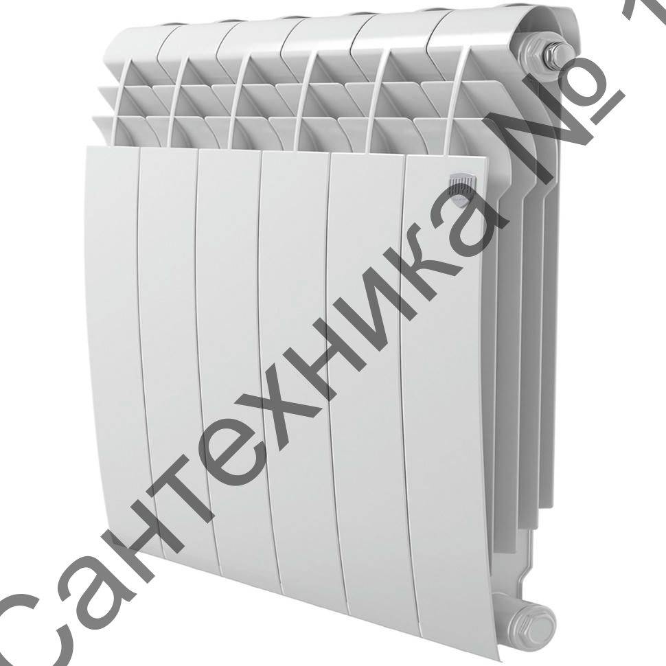 Радиатор биметаллический Royal Thermo BiLiner Bianco Traffico 500 6 секций, боковое подключение