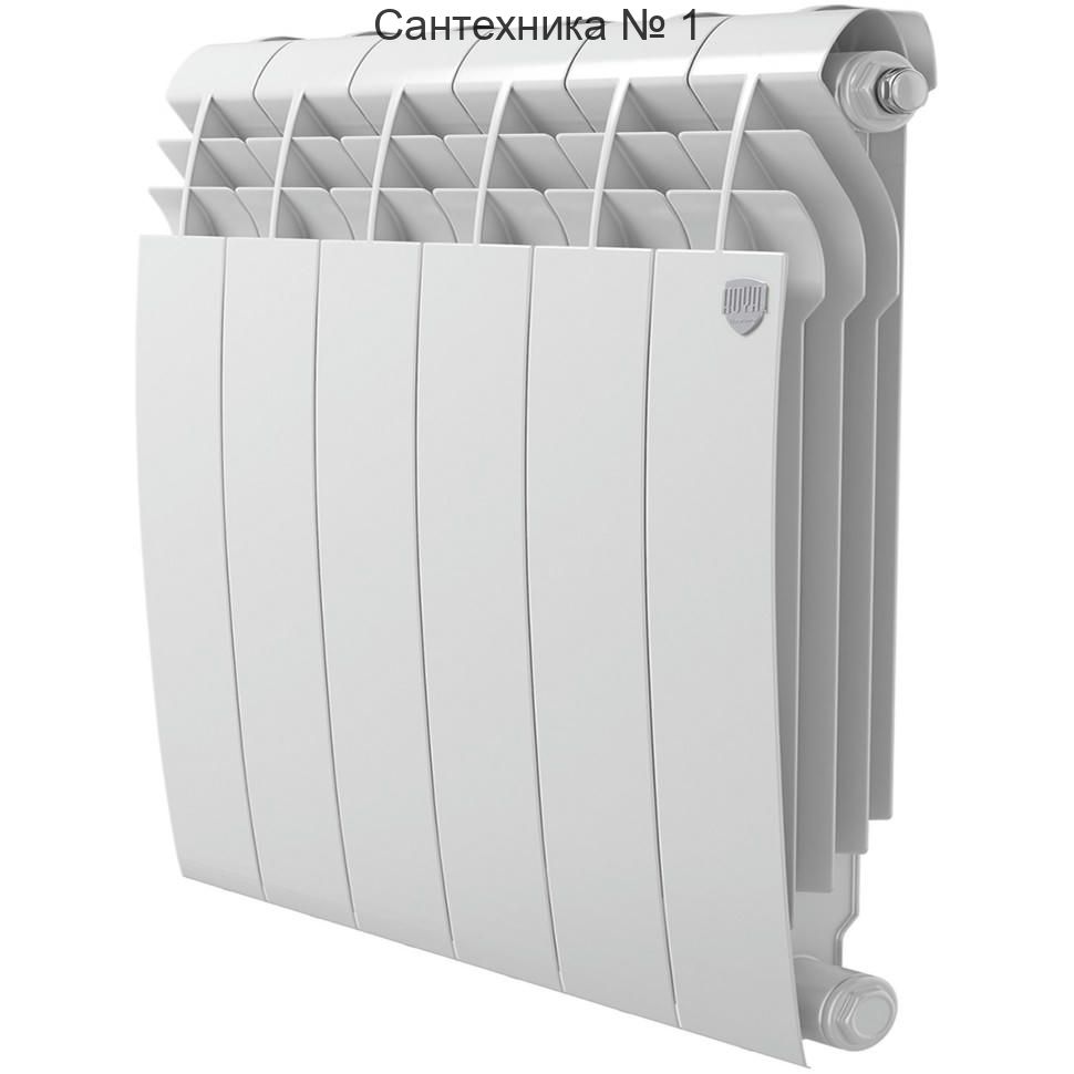 Радиатор биметаллический Royal Thermo BiLiner Bianco Traffico 500 6 секций, боковое подключение