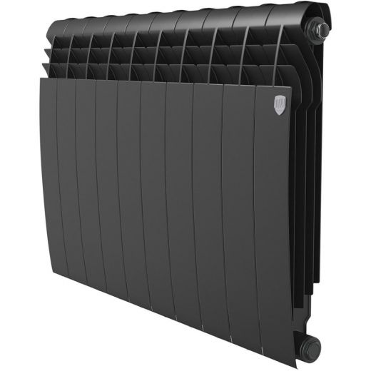 Радиатор биметаллический Royal Thermo BiLiner Noir Sable 500 10 секций, боковое подключение