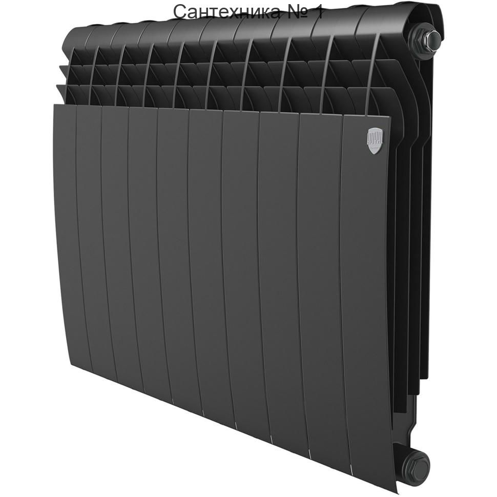 Радиатор биметаллический Royal Thermo BiLiner Noir Sable 500 10 секций, боковое подключение