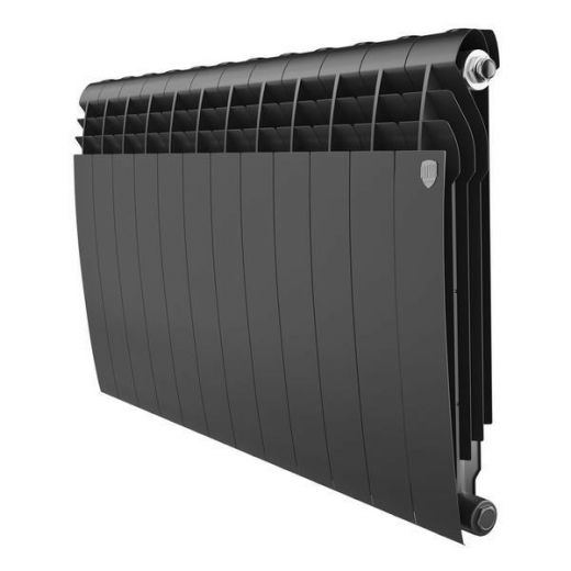 Радиатор биметаллический Royal Thermo BiLiner Noir Sable 500 12 секций, боковое подключение