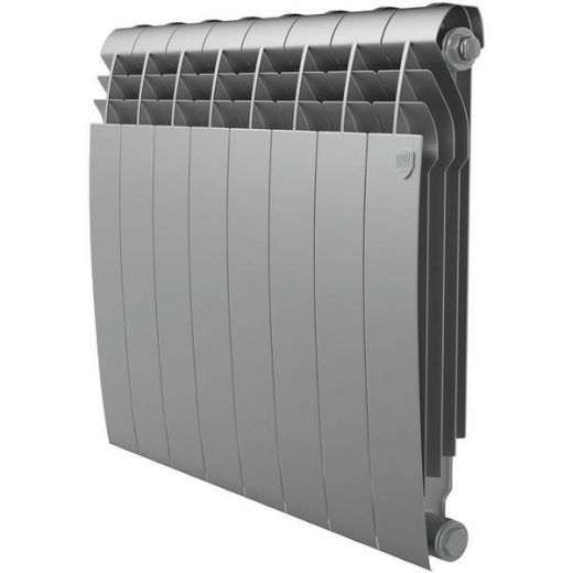 Радиатор биметаллический Royal Thermo BiLiner Silver Satin 500 8 секций, боковое подключение