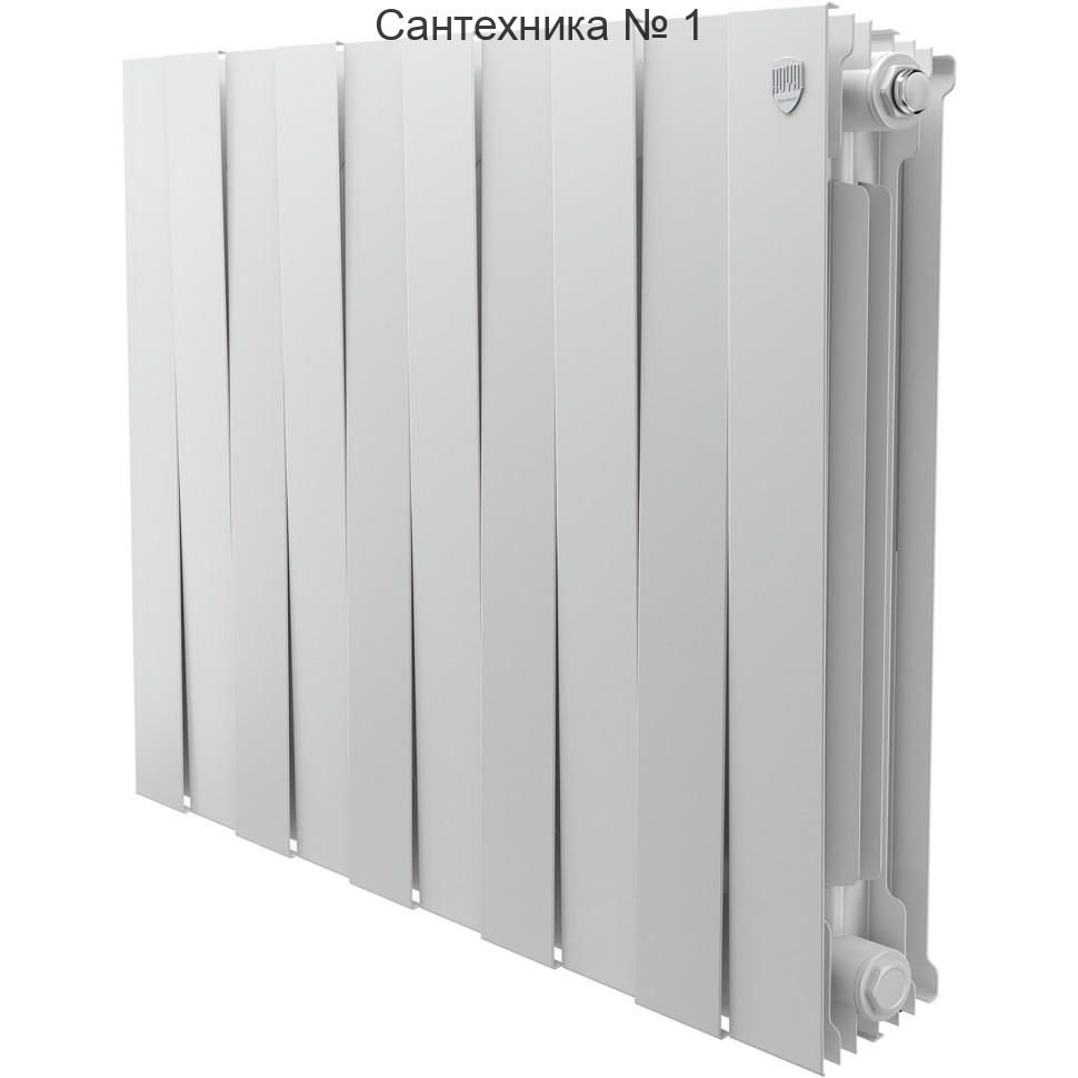 Радиатор биметаллический Royal Thermo PianoForte 500 Bianco Traffico 10 секций, боковое подключение
