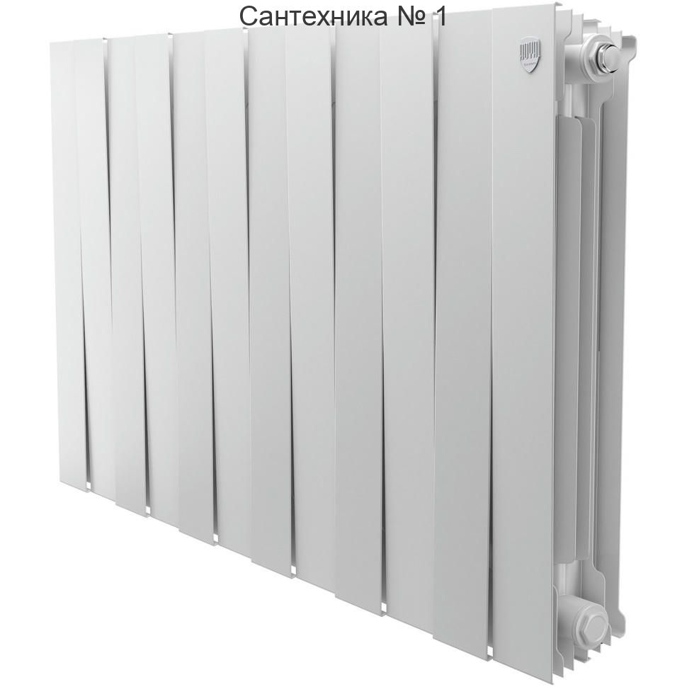 Радиатор биметаллический Royal Thermo PianoForte 500 Bianco Traffico 12 секций, боковое подключение