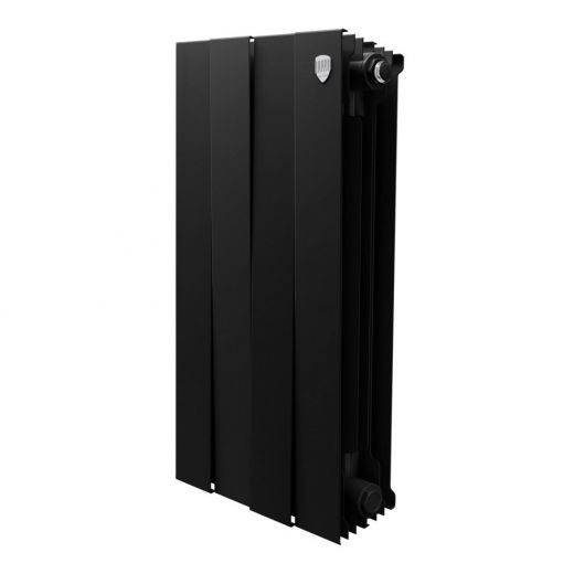 Радиатор биметаллический Royal Thermo PianoForte 500 Noir Sable 4 секции, боковое подключение