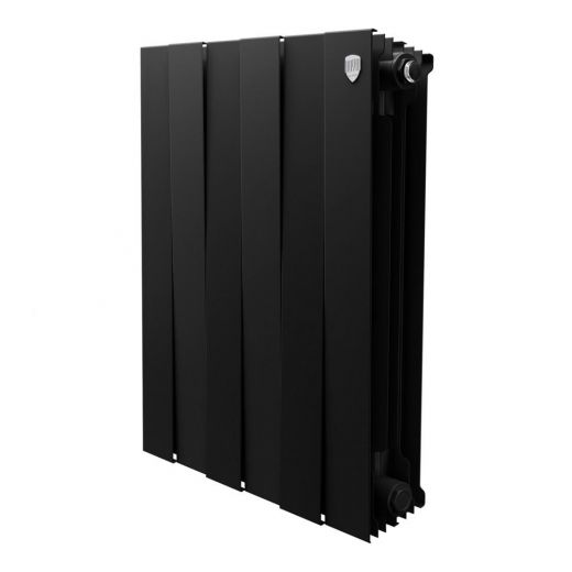 Радиатор биметаллический Royal Thermo PianoForte 500 Noir Sable 6 секций, боковое подключение