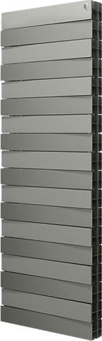 Радиатор биметаллический Royal Thermo PianoForte Tower 500 Silver Satin 18 секций, боковое подключение