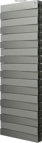 Радиатор биметаллический Royal Thermo PianoForte Tower 500 Silver Satin 18 секций, боковое подключение