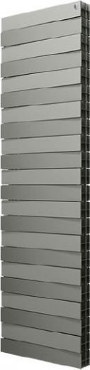Радиатор биметаллический Royal Thermo PianoForte Tower 500 Silver Satin 22 секции, боковое подключение