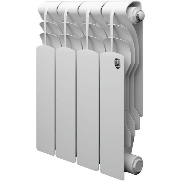 Радиатор биметаллический Royal Thermo Revolution Bimetall 350 4 секции, боковое подключение