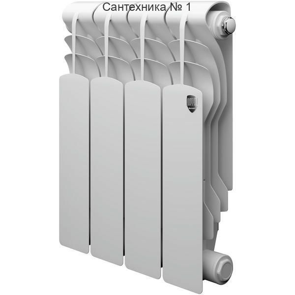 Радиатор биметаллический Royal Thermo Revolution Bimetall 350 4 секции, боковое подключение