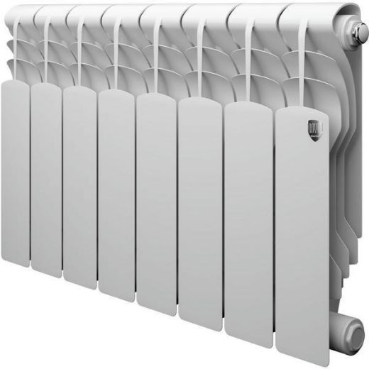 Радиатор биметаллический Royal Thermo Revolution Bimetall 350 8 секций, боковое подключение