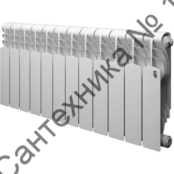 Радиатор биметаллический Royal Thermo Revolution Bimetall 350 12 секций, боковое подключение
