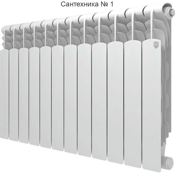 Радиатор биметаллический Royal Thermo Revolution Bimetall 2.0 500 12 секций, боковое подключение