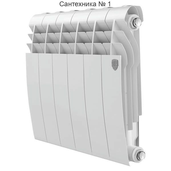 Радиатор биметаллический Royal Thermo BiLiner Bianco Traffico 350 6 секций, боковое подключение