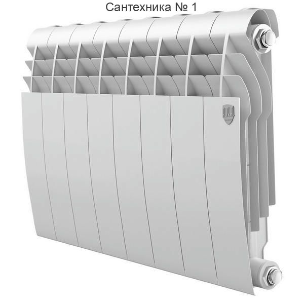 Радиатор биметаллический Royal Thermo BiLiner Bianco Traffico 350 8 секций, боковое подключение