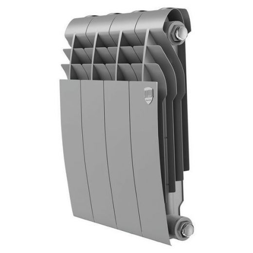 Радиатор биметаллический Royal Thermo BiLiner Silver Satin 350 4 секции, боковое подключение